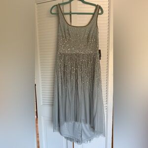 Adrianna Papell Sage Sequin Mesh Dress